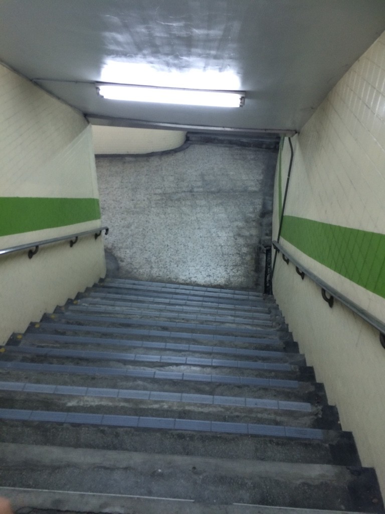 There were a ton of underpasses instead of crossing the street on ground level. I'm not a fan of underpasses...