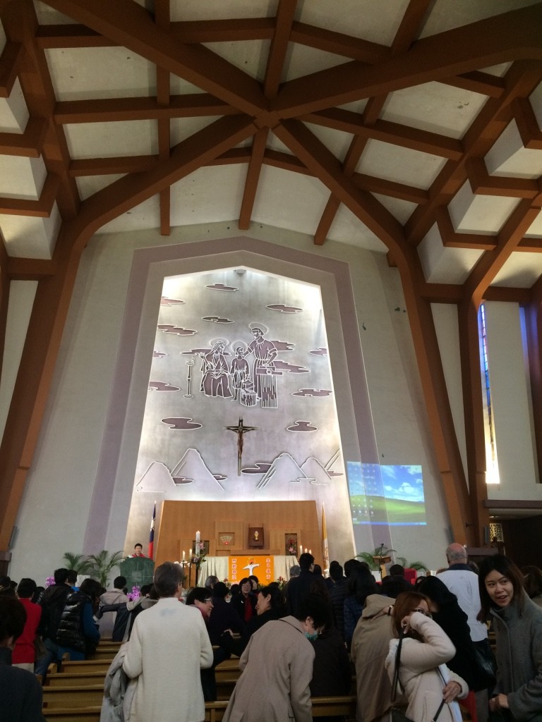 Inside Holy Family Church 