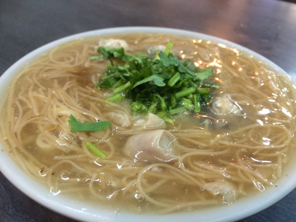 Oyster vermicelli (45 NT = $1.80 CAD)