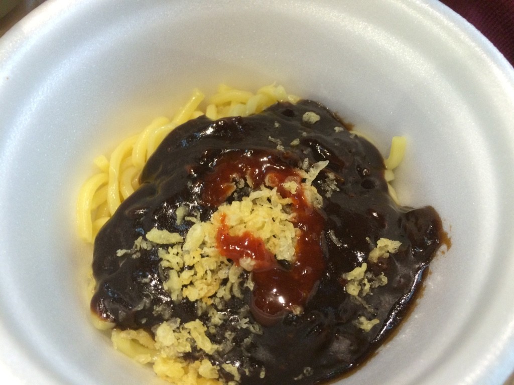 Black soybean noodles (3000 KRW = $3.40 CAD)