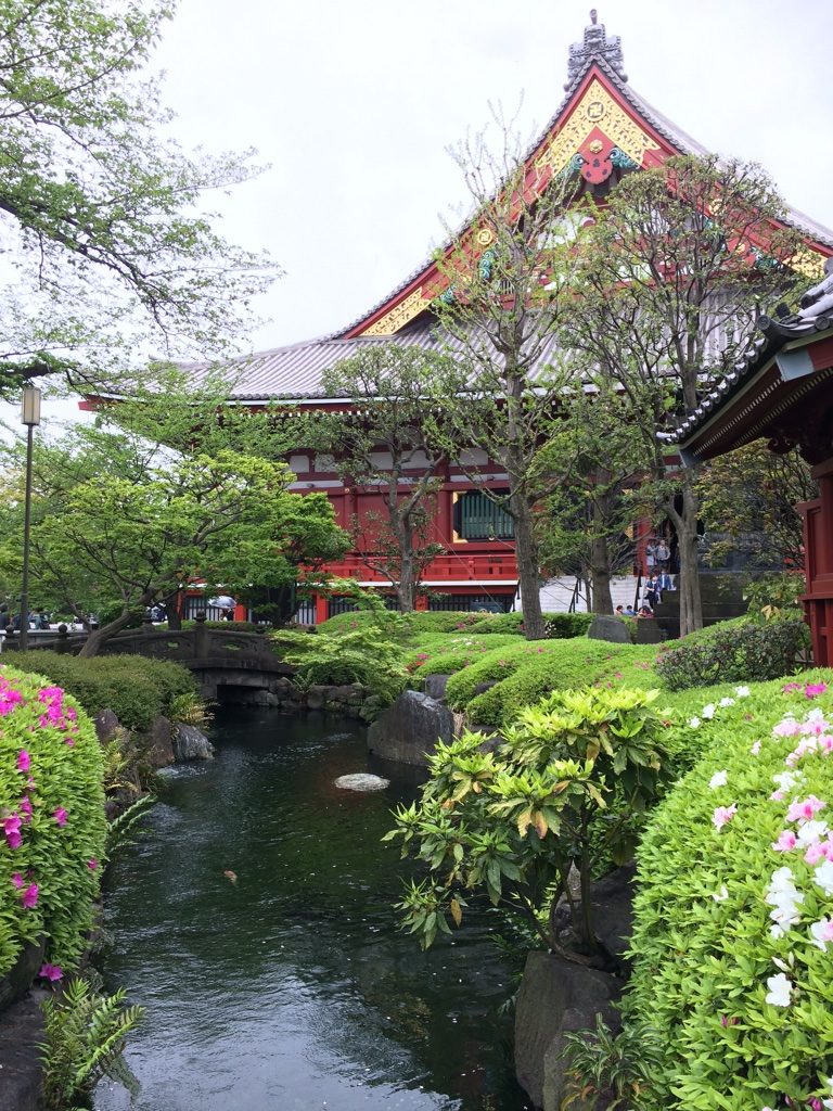 Nice garden beside Senso-Ji Temple