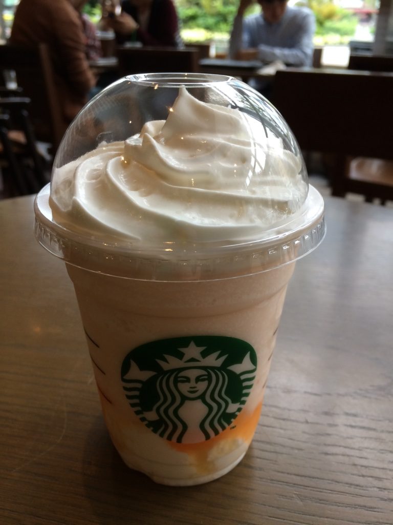 Cantaloupe Frappuccino - 680 JPY = $7.80 CAD