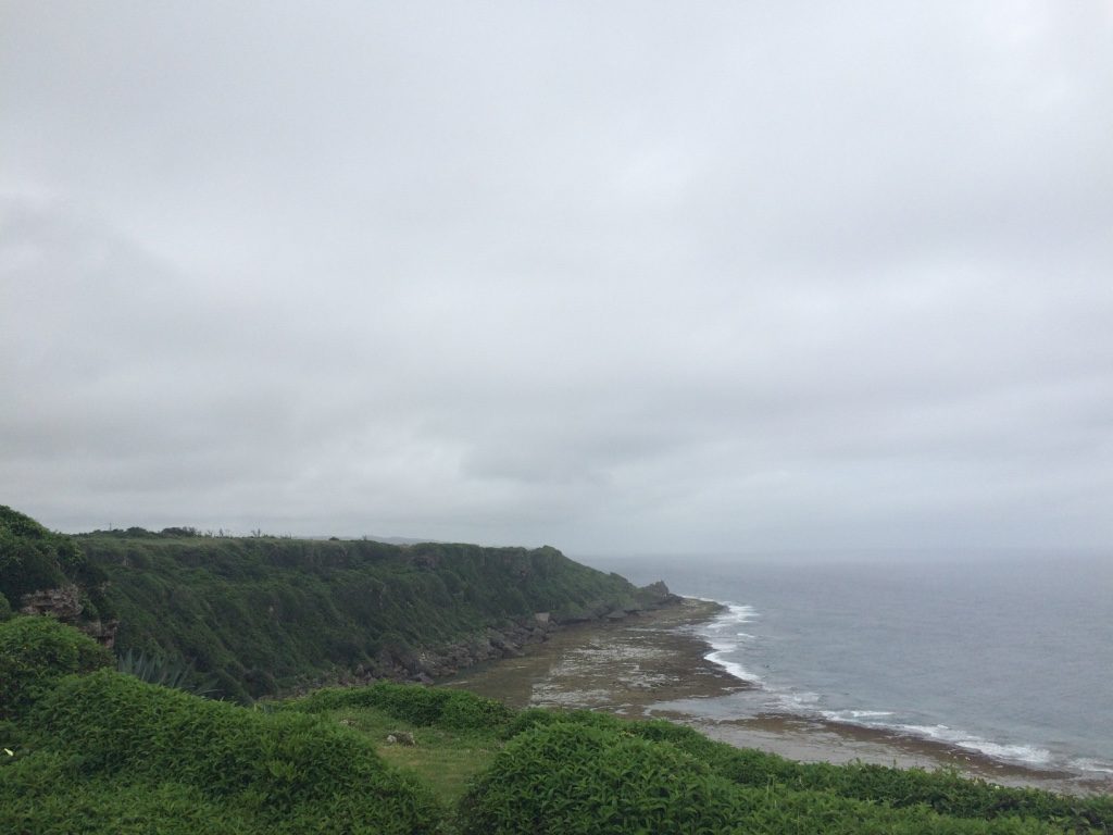 View of the ocean from the memorial