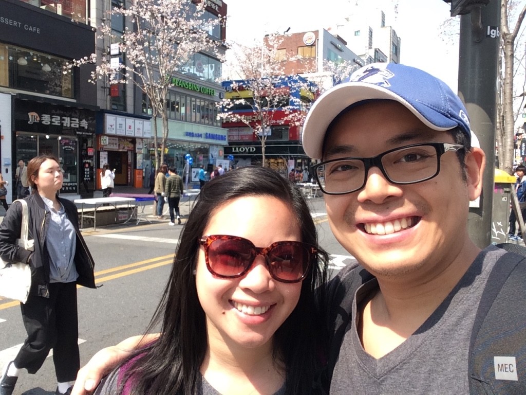 Selfie in the Sinchon area