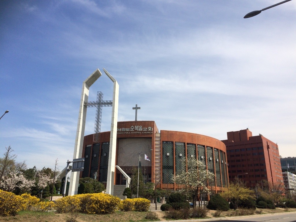 Full Gospel Church was right across the street from the festival