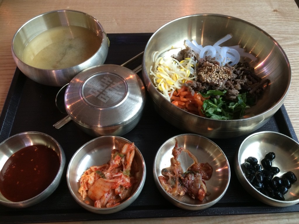 Last Korean meal - Bulgogi Bibimbap (8,200 KRW = $9.25 CAD)