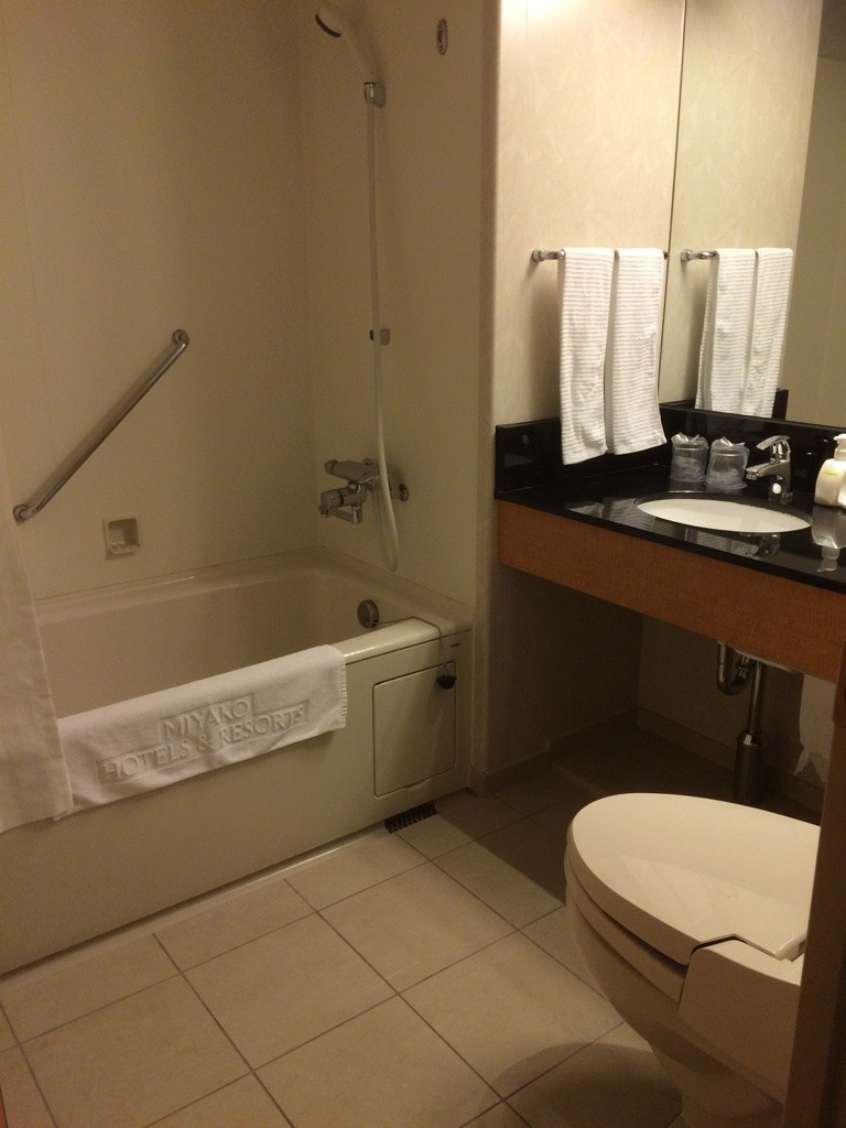 Large bathroom by Japanese standards