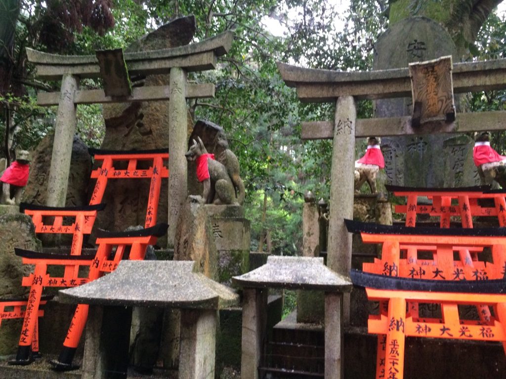 On the way up to the top there are tons of shrines