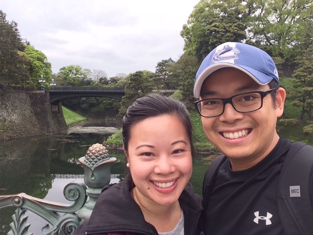 Nijūbashi Bridge in the background