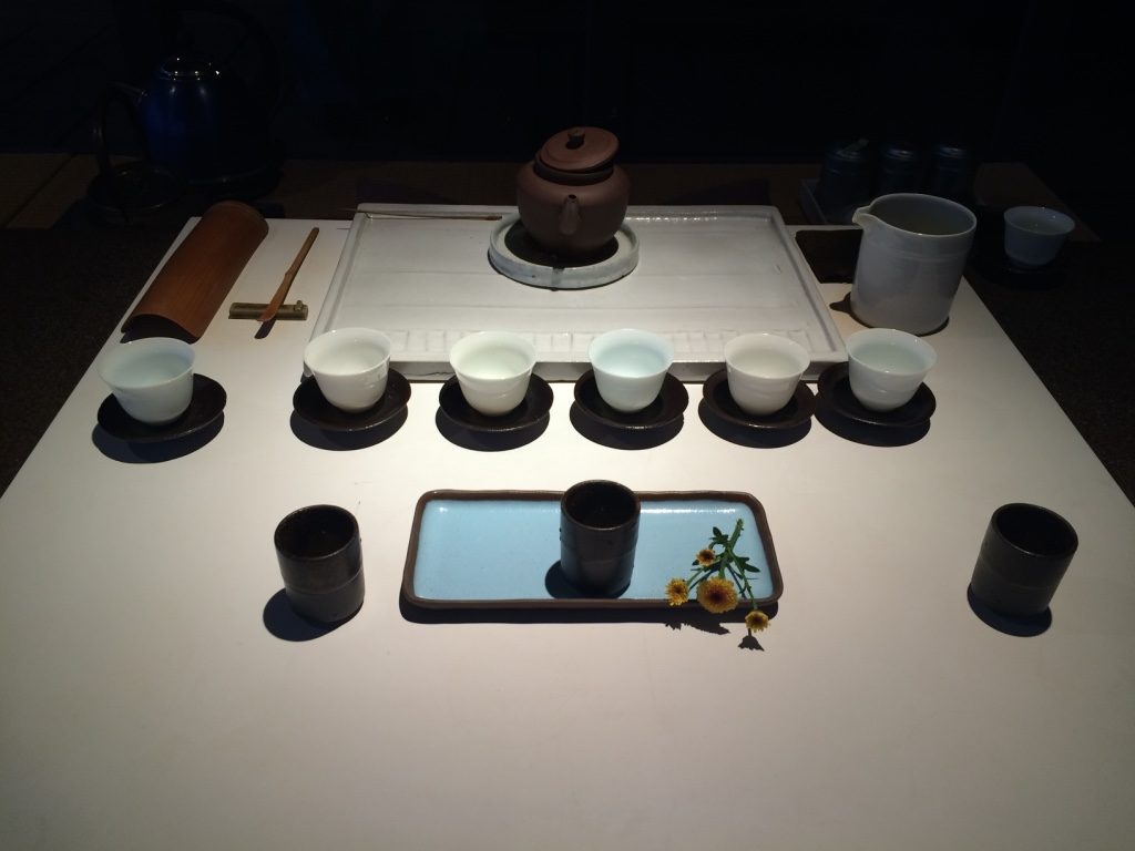 Tea ceremony place setting