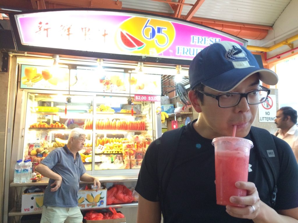 Watermelon juice for $2 SGD