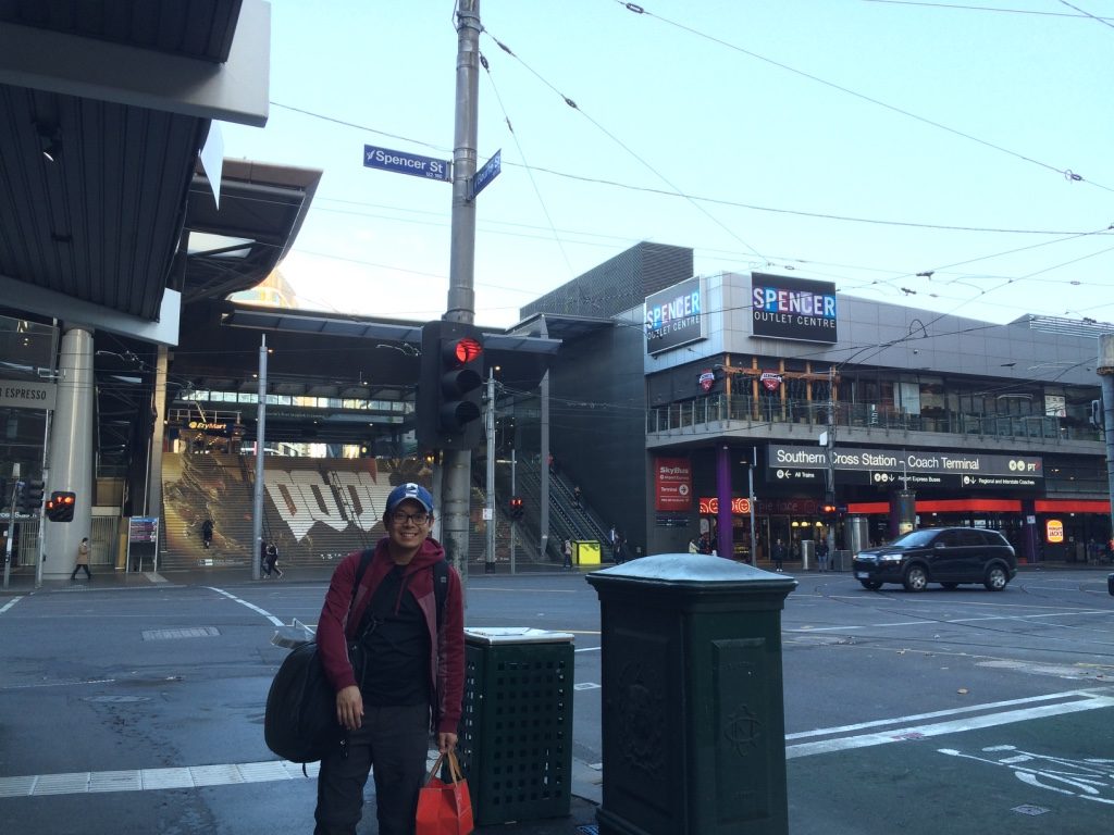 Waiting at the corner of Spencer and Bourke for Marcus.