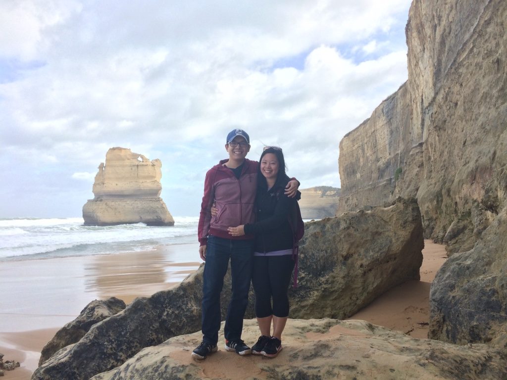 We stood on this rock for a while