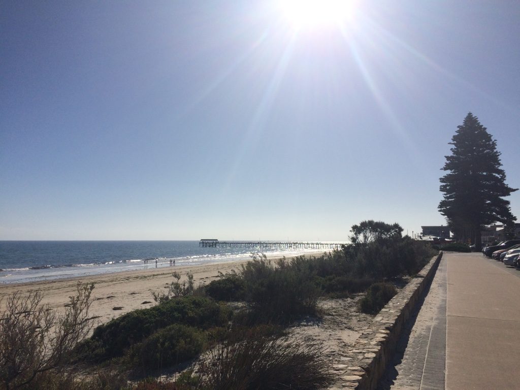 Beautiful sunny day at Henley Beach