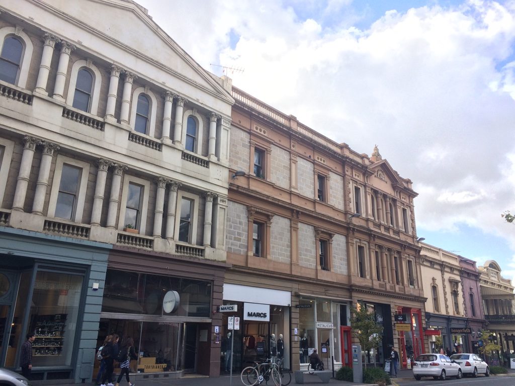 My favourite part of Rundle St. (for the buildings and nice shops)