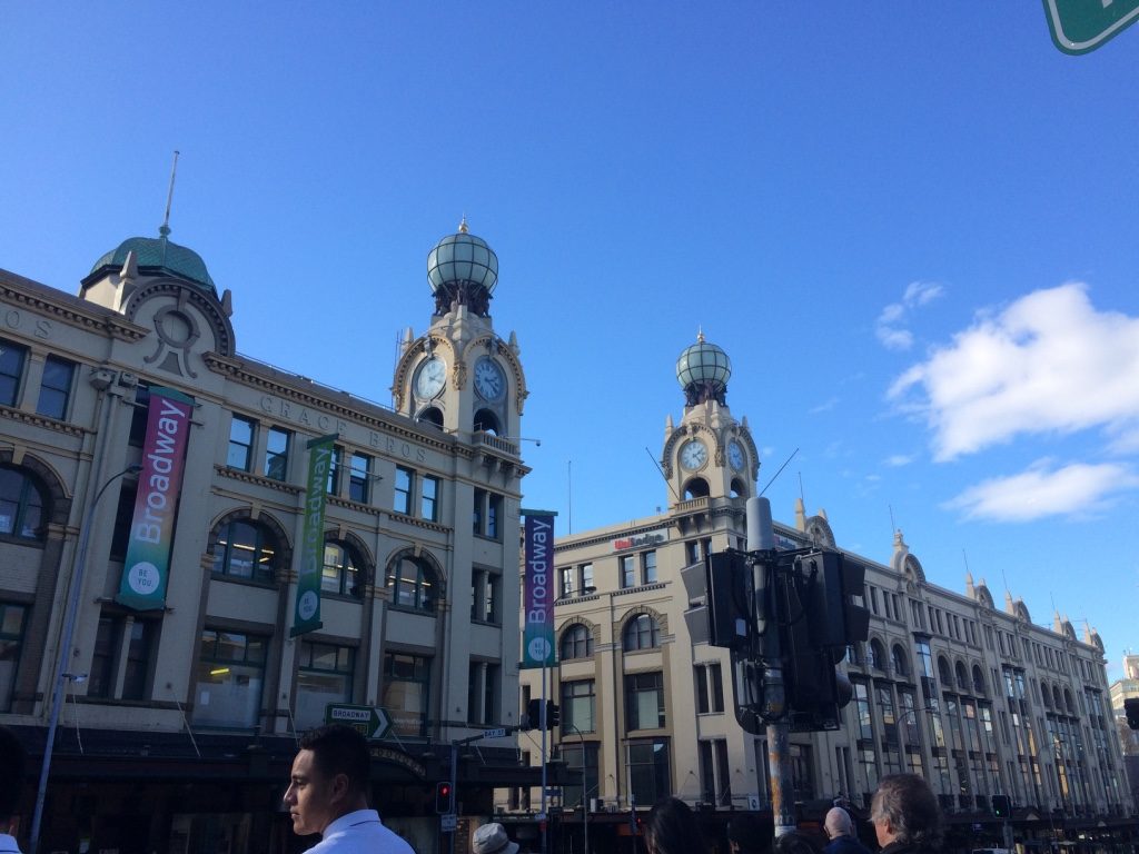 Broadway Shopping Centre across the street from Victoria Park