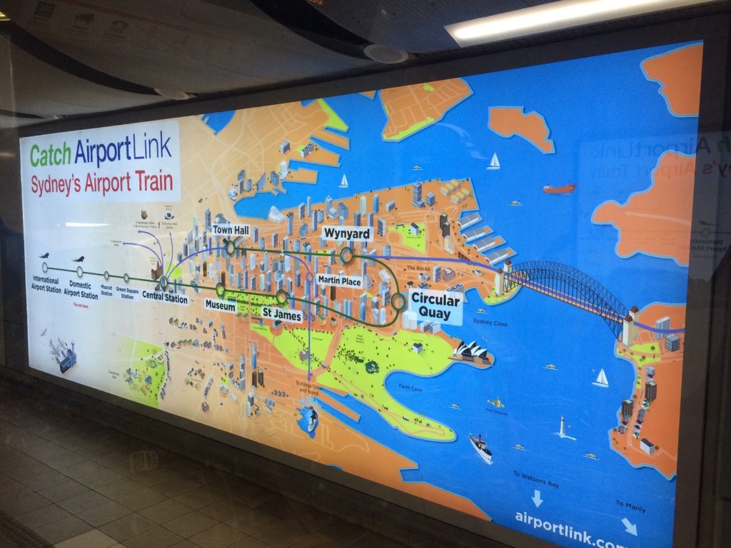 Sydney's train system is really easy and efficient to and from the airport