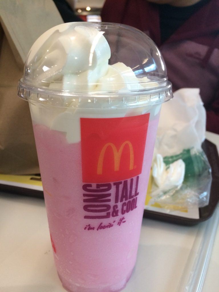 "Float" from McDonald's with grapefruit slush ($2 NZD = $1.75 CAD)