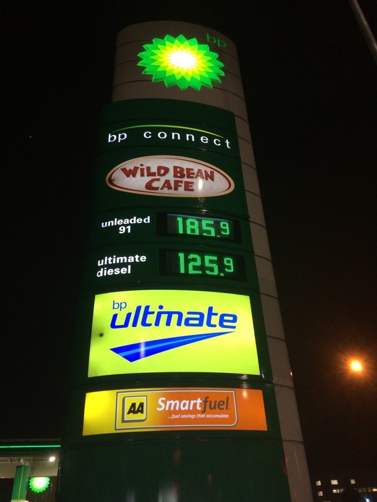 Gas is expensive in New Zealand