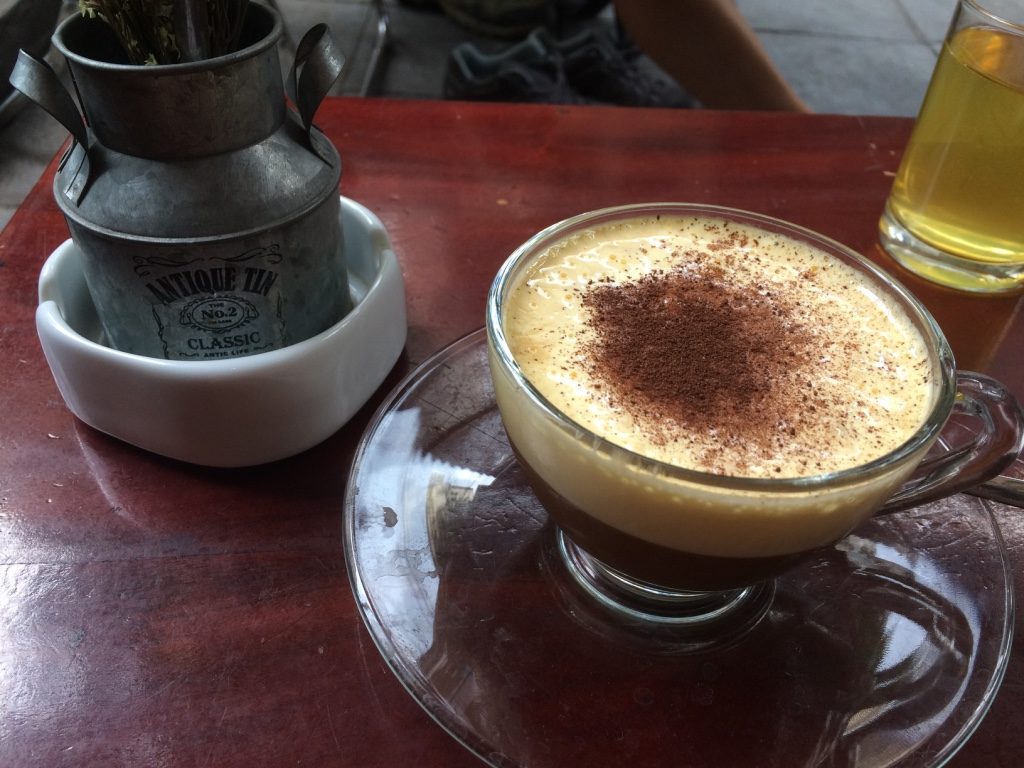 Egg coffee (40,000 VND = $2.30 CAD)