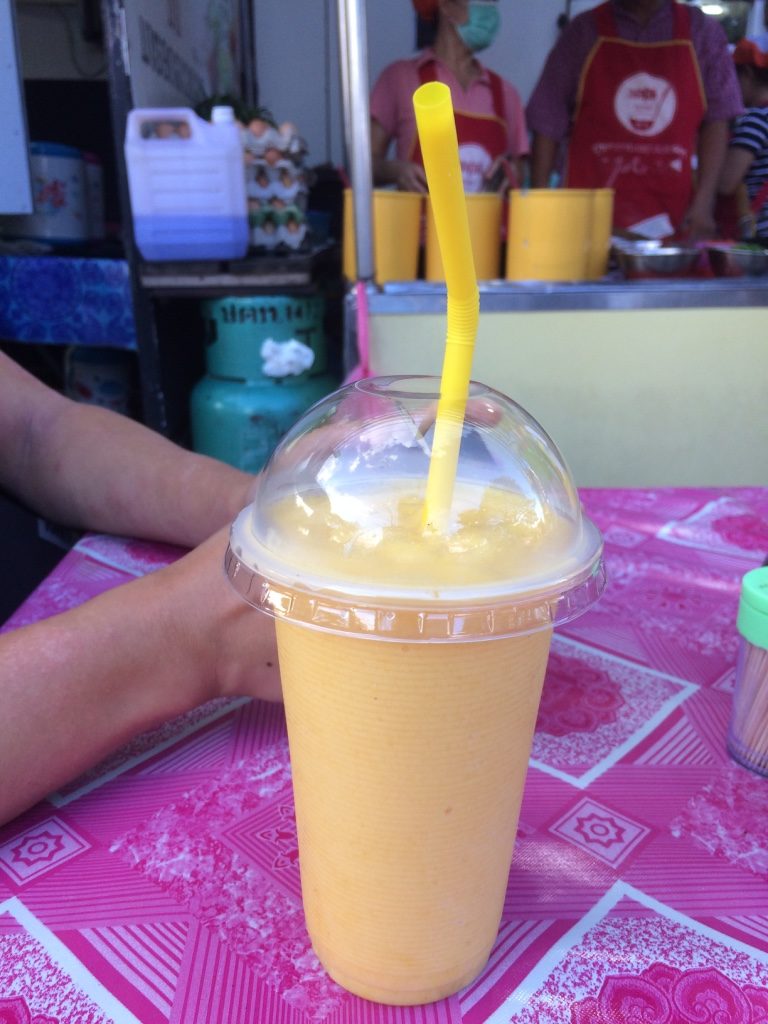 The best mango smoothie. We tried to go again later that night but they were closed!