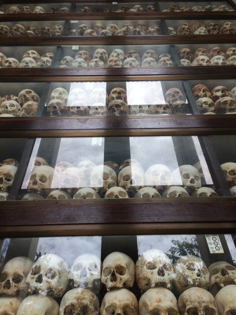 There were 9 levels of skulls. They were all examined and categorized by sex, age, and how they died. Many of the skulls had large fractures due to how they were killed.