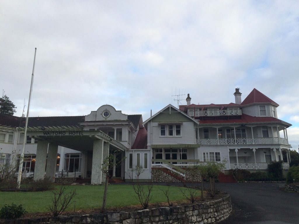 Waitomo Caves Hotel was built in 1908 with additions made in the 1930's