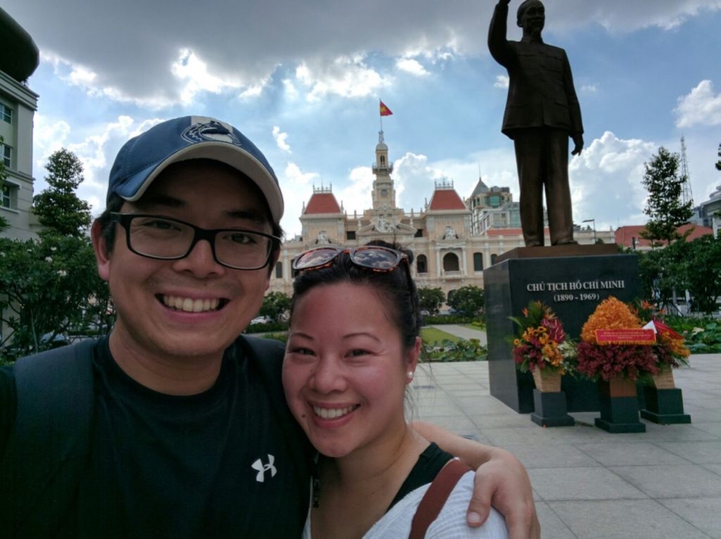 Us and "Uncle Ho" (Ho Chi Minh) as they apparently call him in Vietnam