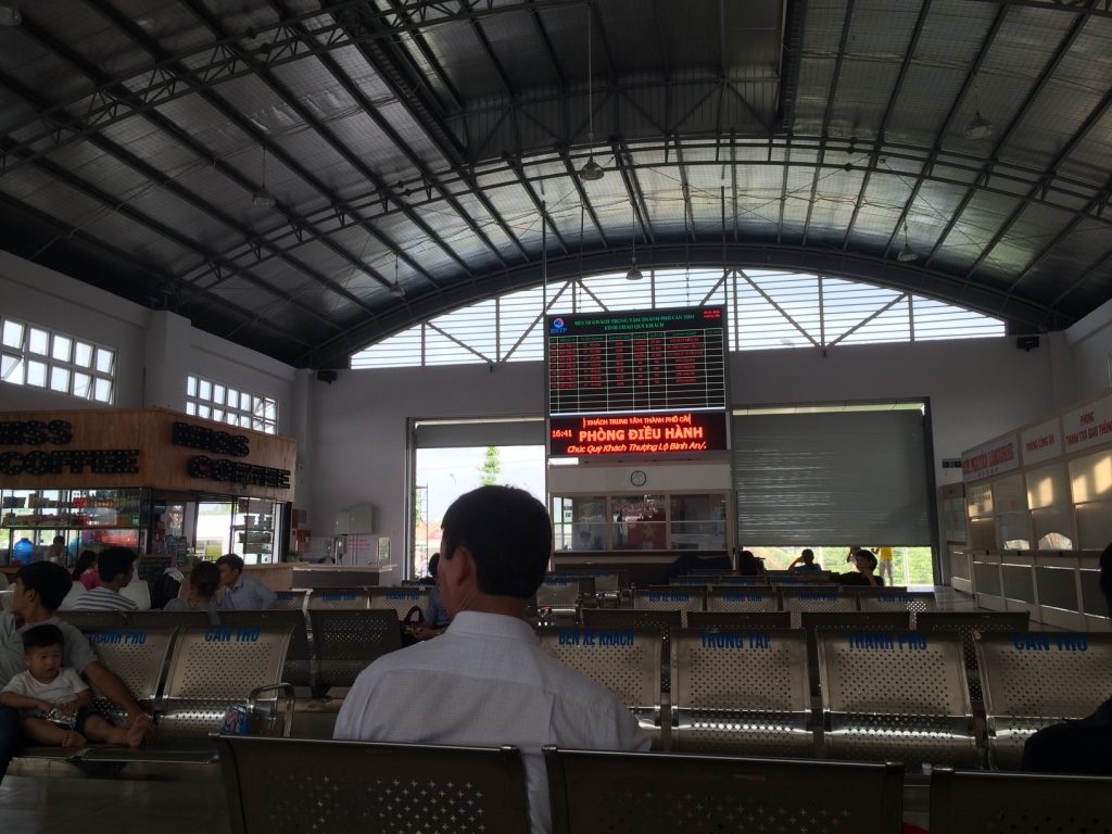 Can Tho bus station. It's a lot more modern than the HCMC one.