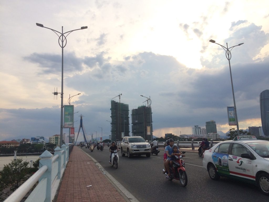 Walking over the Han River