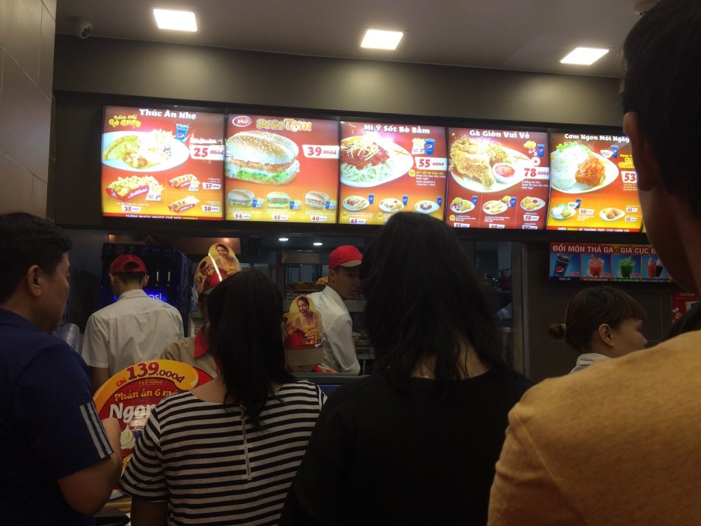 Jollibee was pretty busy for dinner