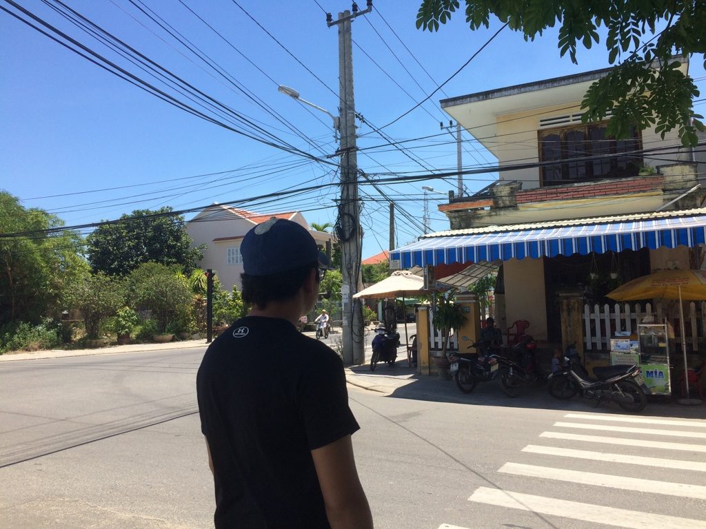 Walking through Hoi An's streets outside of Old Town