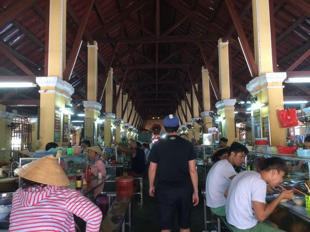 We walked through the Central Market and it wasn't very busy. It was good we didn't end up eating at the cao lau place here that Anthony Bourdain went to. It didn't look that good and the whole market was super stuffy and hot