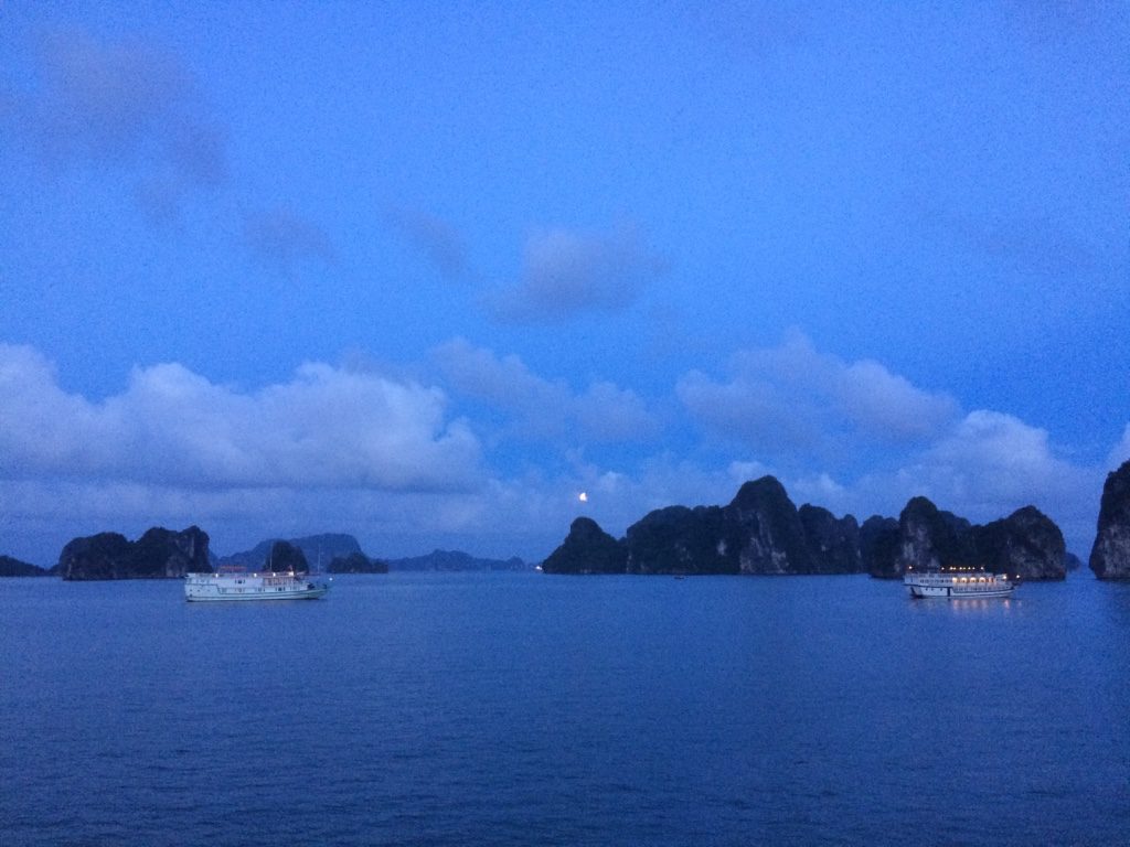 All the Bhaya boats dock in the same area at night