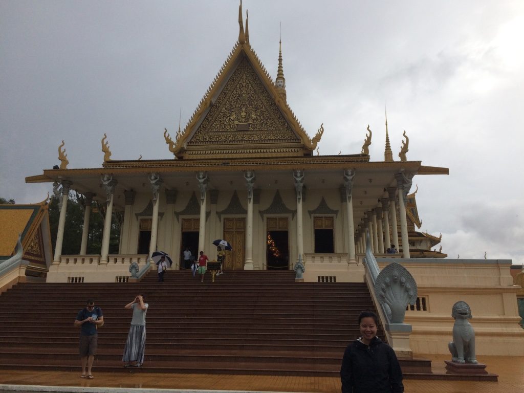 Not a very fun afternoon at the Royal Palace. We almost fell a few times because most of the stairs around the palace are marble and it all wet.