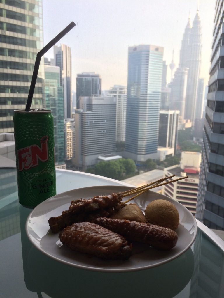 My first plate of appies and a ginger ale