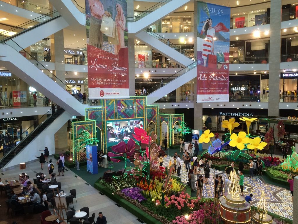 Pavilion Mall (one of many mega malls in KL)