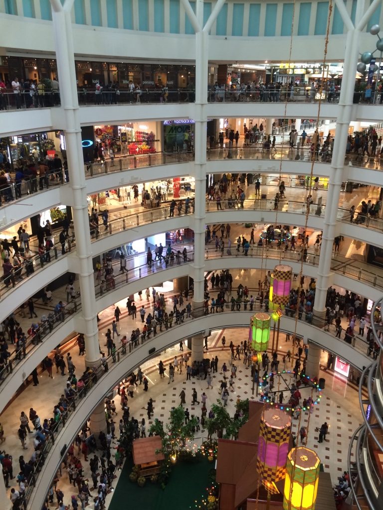 Suria KLCC. This picture doesn't justify how busy it was while walking around